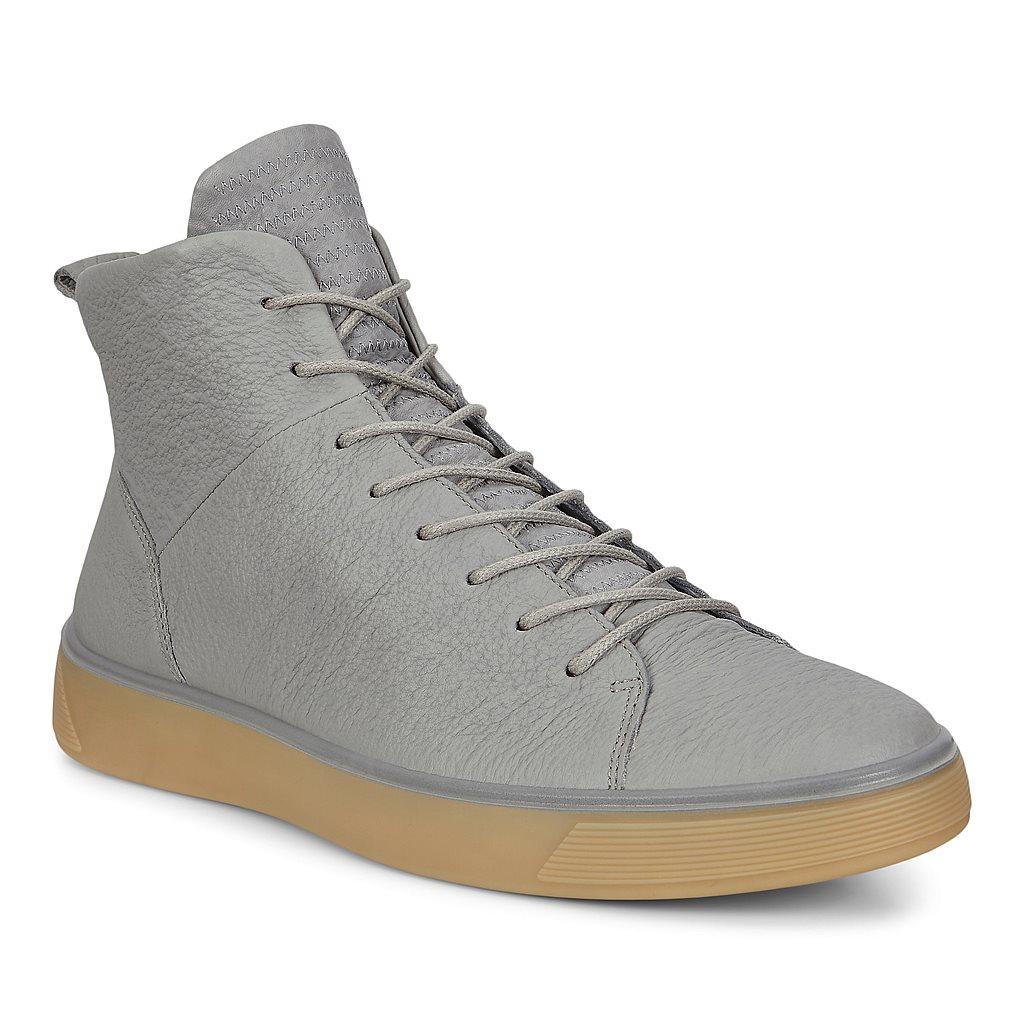 Ecco Street Tray Mens Boots Grey - India LNG-054183